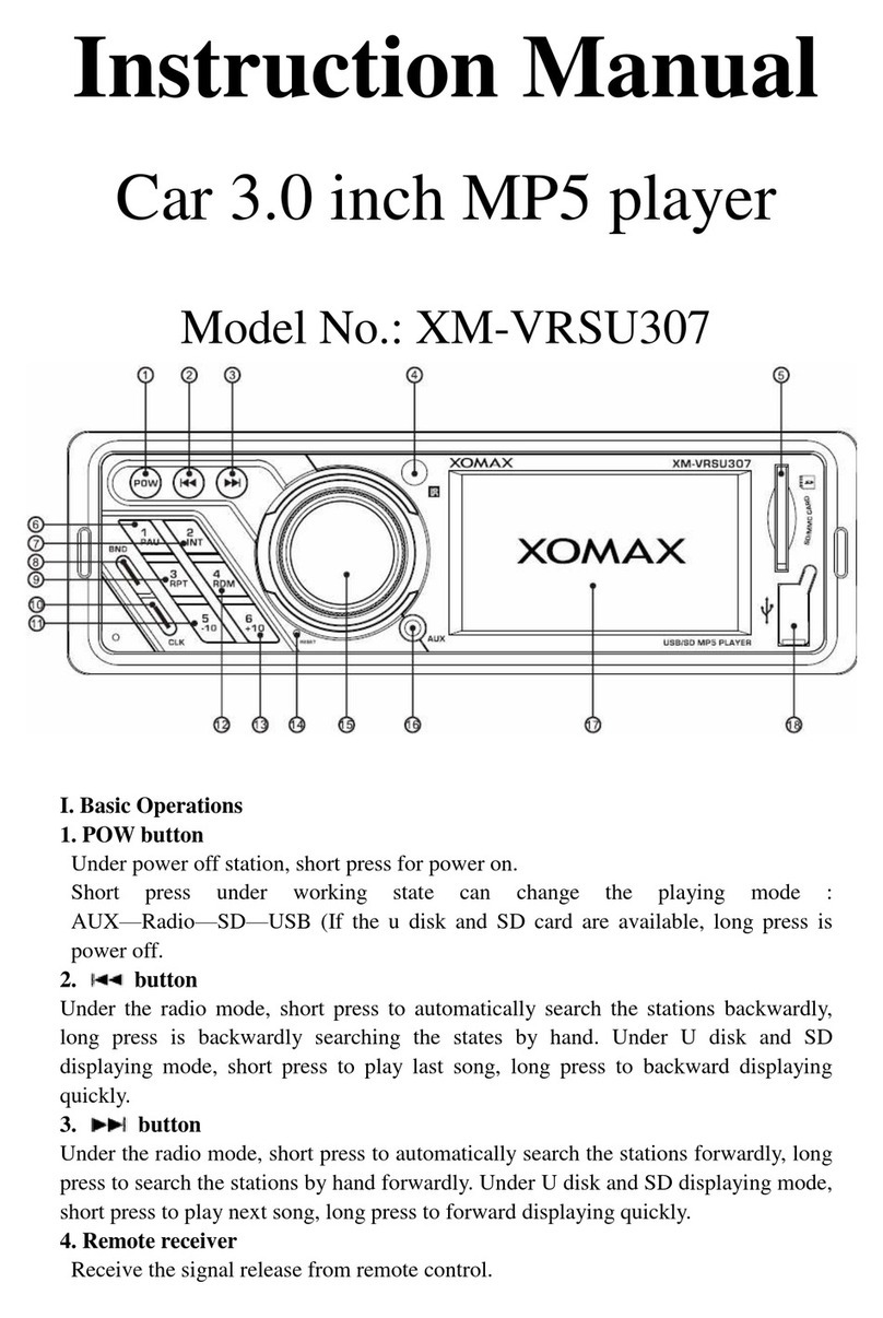 Xomax XM-VRSU307 instruction manual