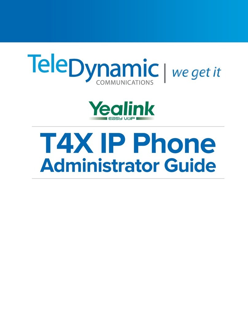 Yealink SIP-T4X Instruction Manual
