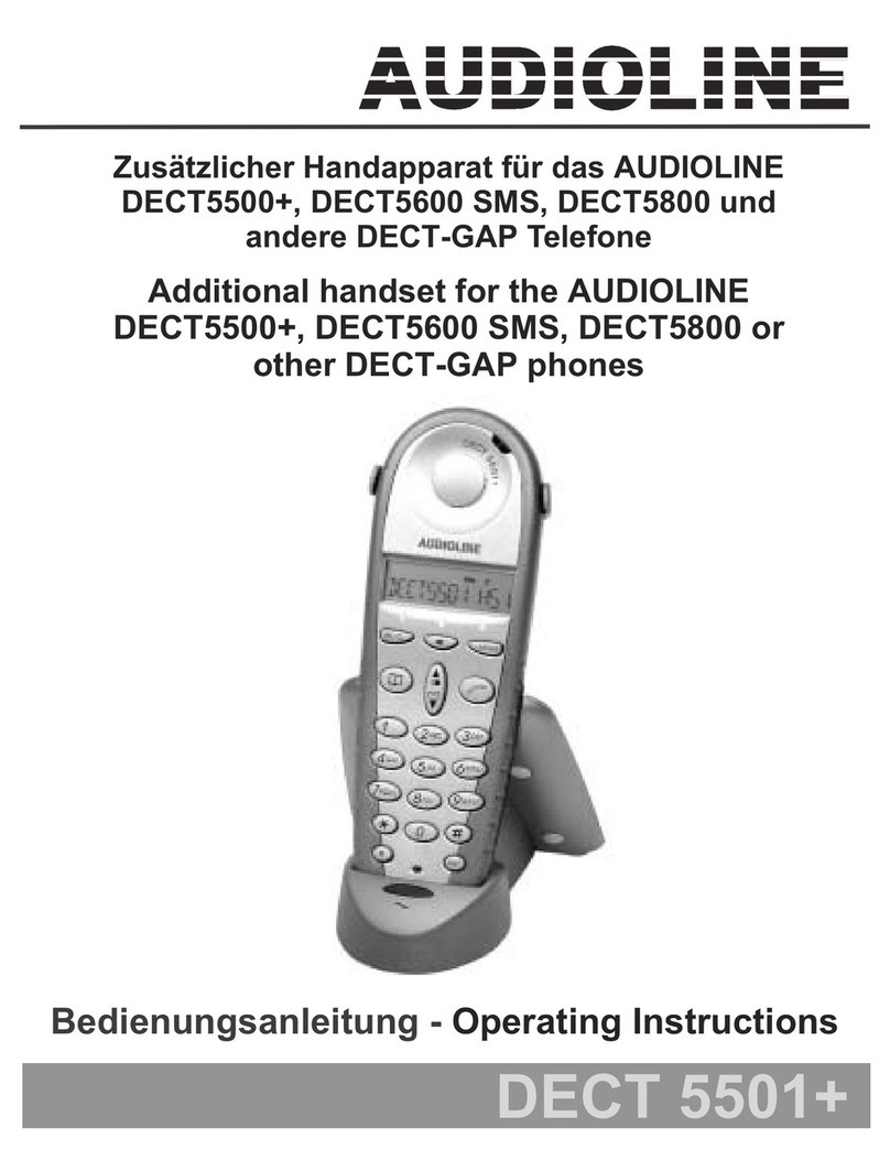 AUDIOLINE DECT 5501+ operating instructions