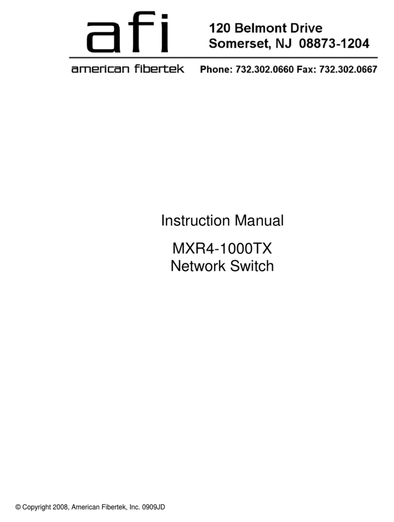 AFi MXR4-1000TX instruction manual