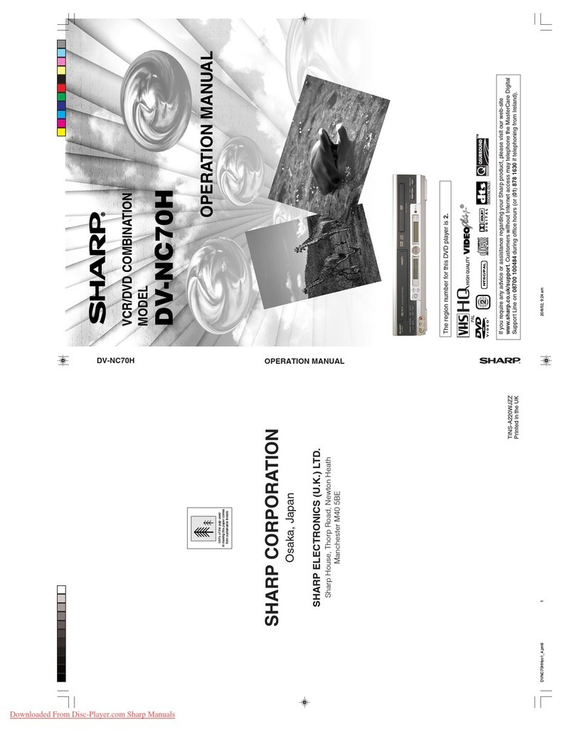 Sharp DV-NC70H User manual