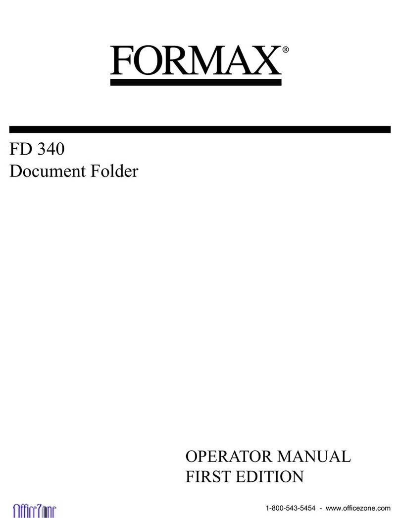 Formax FD 340 User manual Formax FD 340 User manual