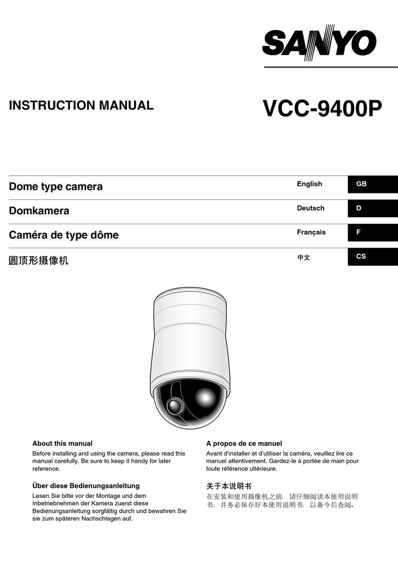 Sanyo VCC-9400P instruction manual