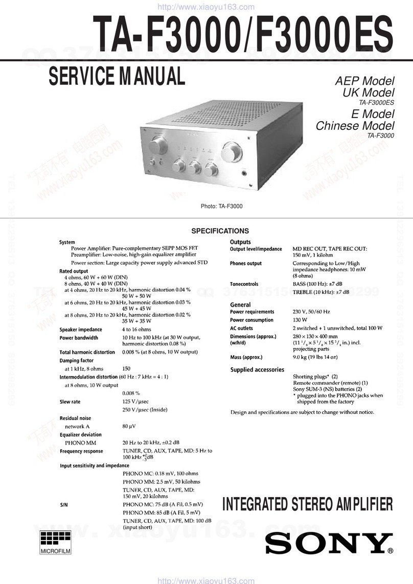Sony TA-F3000 Service manual