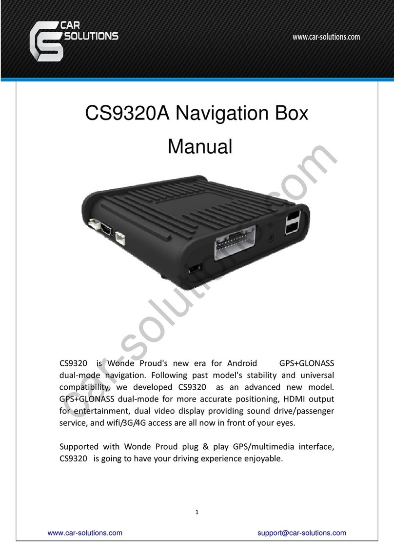 Car Solutions CS9320A User manual Car Solutions CS9320A User manual