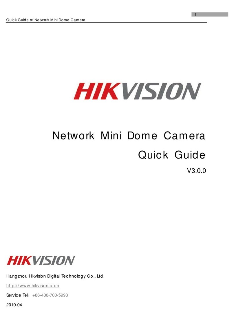 HIK VISION Network Mini Dome Camera User manual