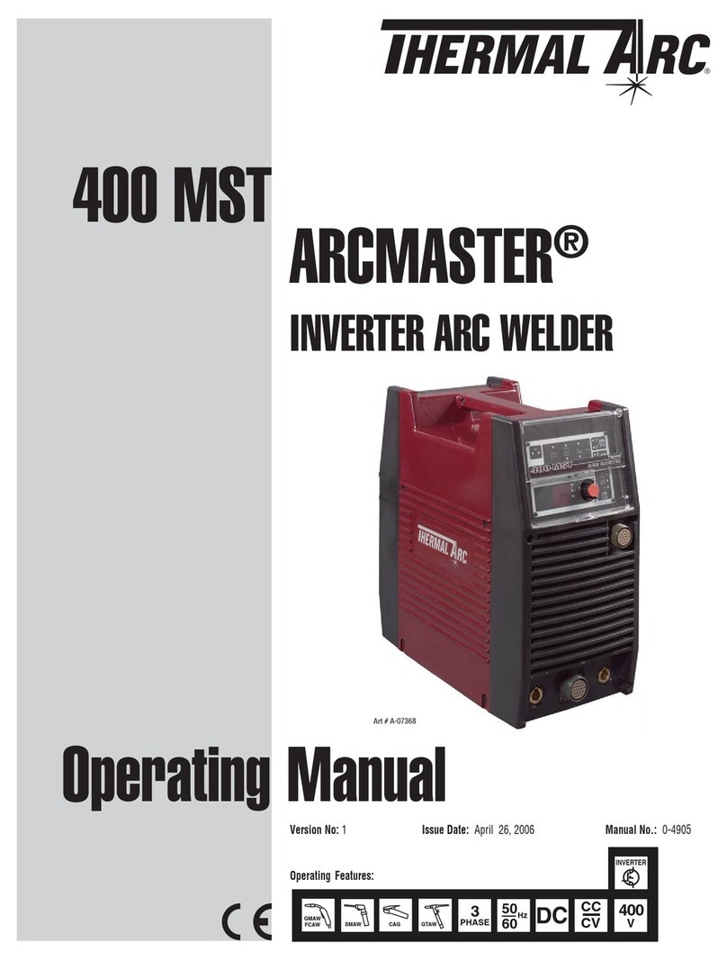 Thermal Arc Arcmaster 400 MST operating manual