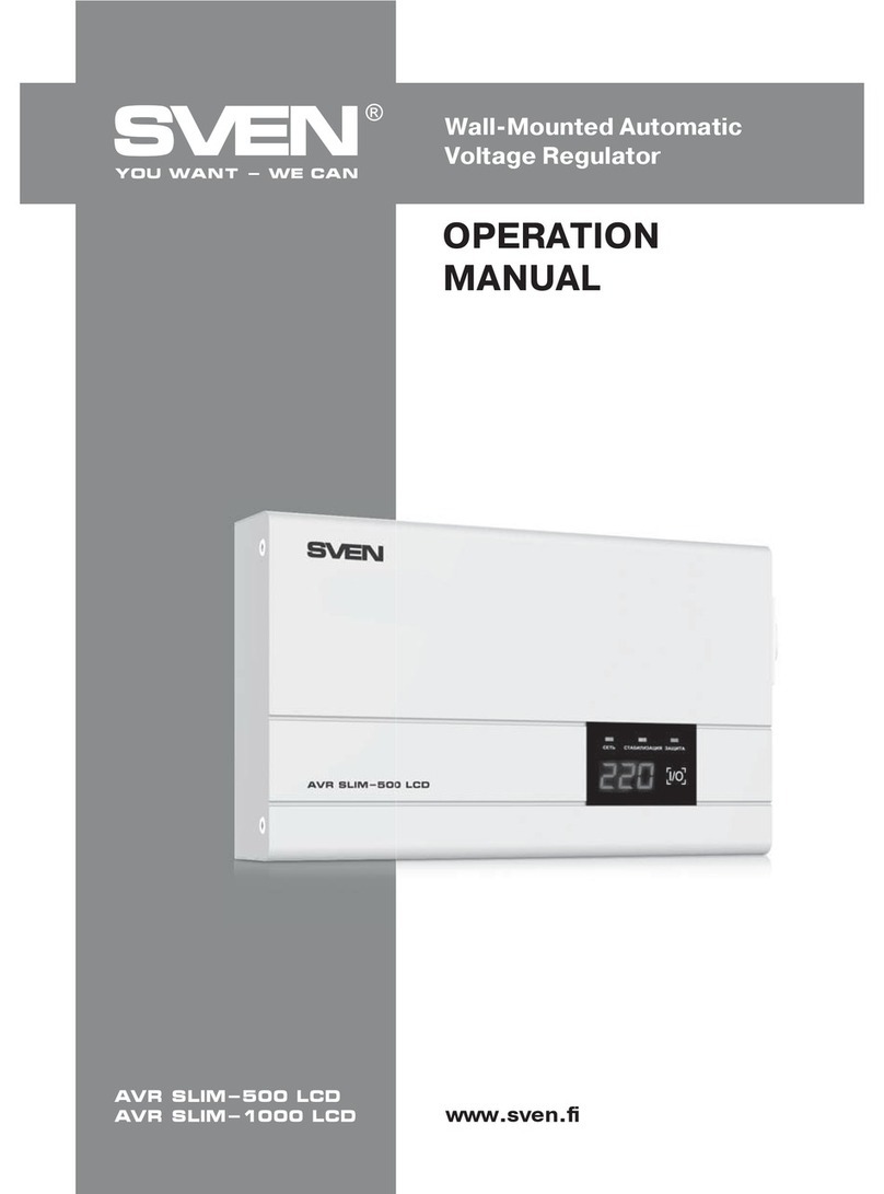Sven AVR SLIM-500 LCD User manual