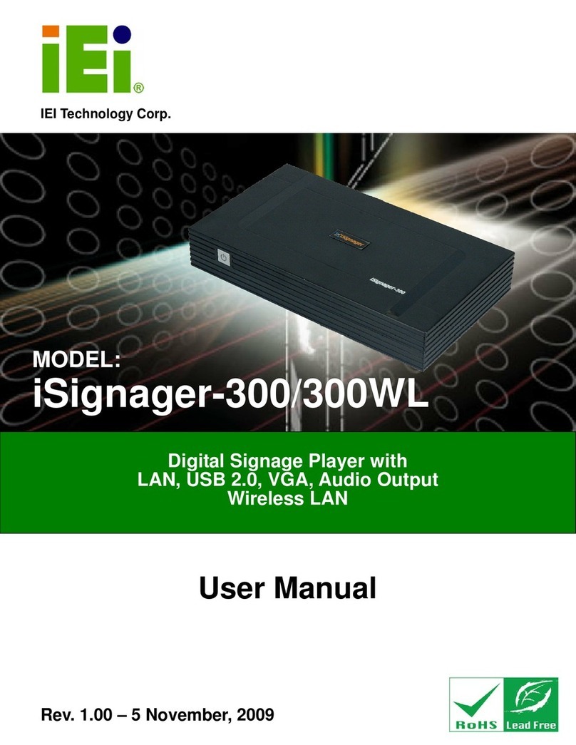 IEI Technology Isignager-300 user manual