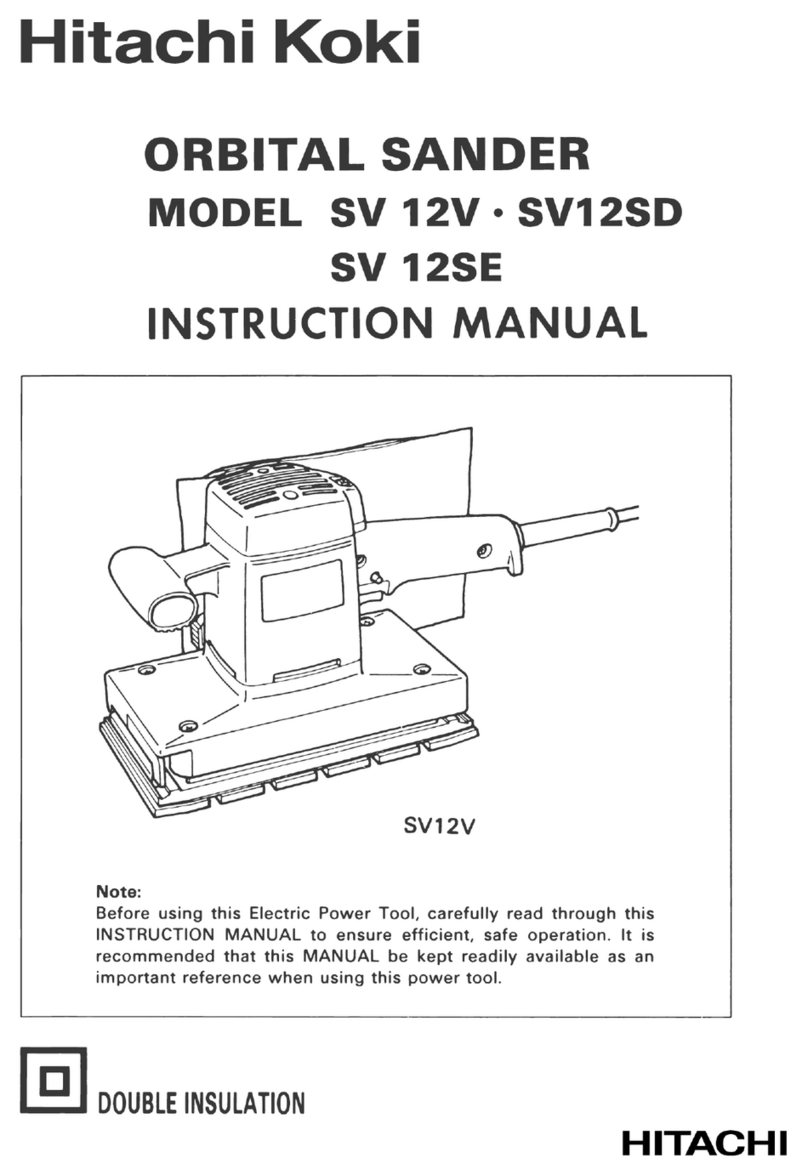 Hitachi Koki SV 12V instruction manual