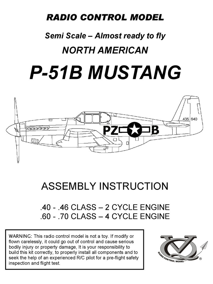 VQ Radio Control Model P-51B Mustang User manual