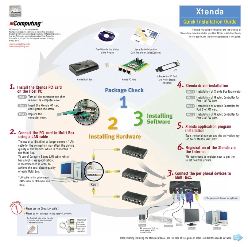 NComputing Xtenda Quick installation guide