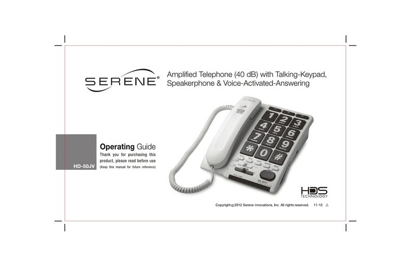 Serene HD-50JV User manual