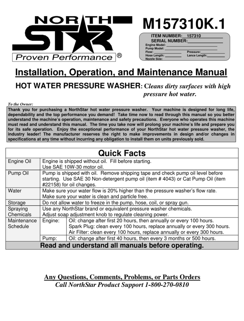 NorthStar M157310K.1 Installation, operation and maintenance manual