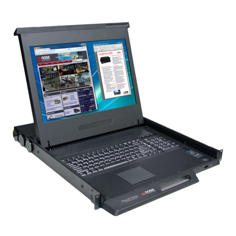 Rose electronics Rackview LCD Panel Mount 19" Installation and operation manual