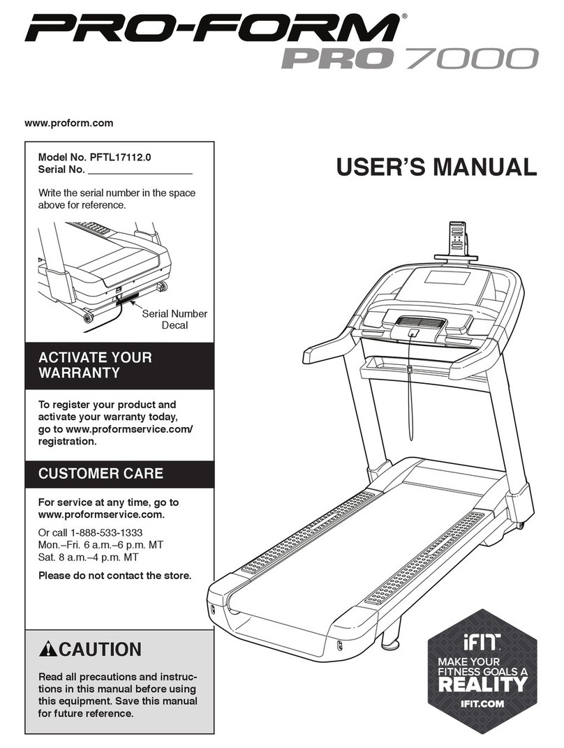 Pro-Form PFTL17112.0 User manual