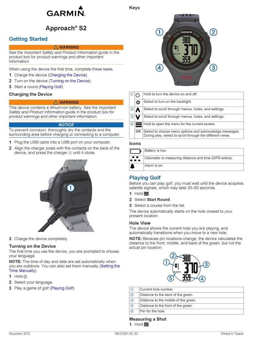 Garmin Approach S2 User manual Garmin Approach S2 User manual