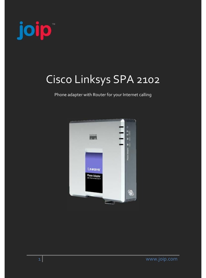 Cisco Linksys SPA 2102 user manual