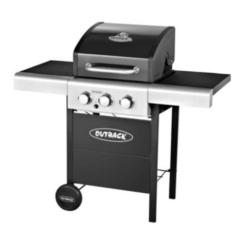 Outback Meteor Select 3 Burner Gas BBQ MH3330 User manual
