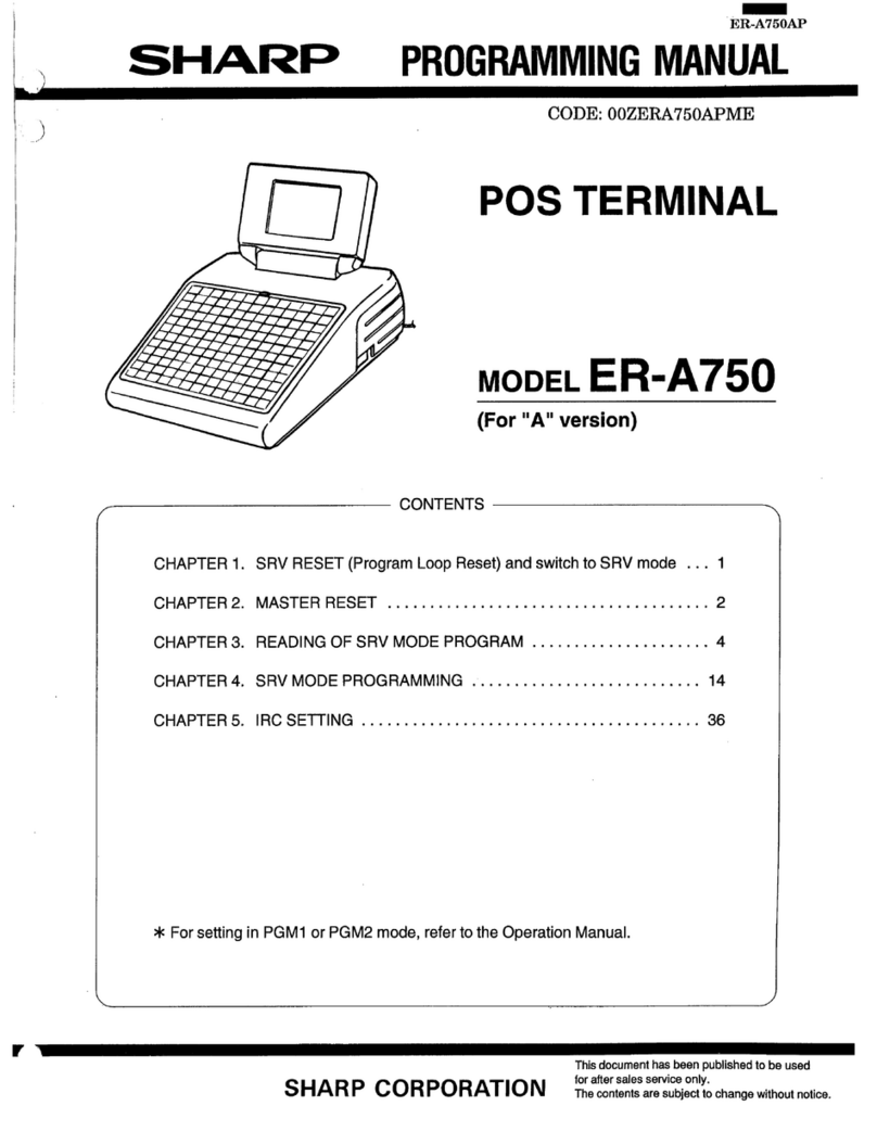 Sharp ER-A750 Owner's manual