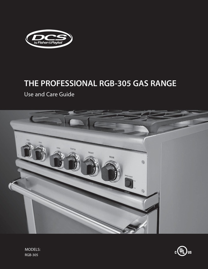 DCS RGB-305 Use and care guide