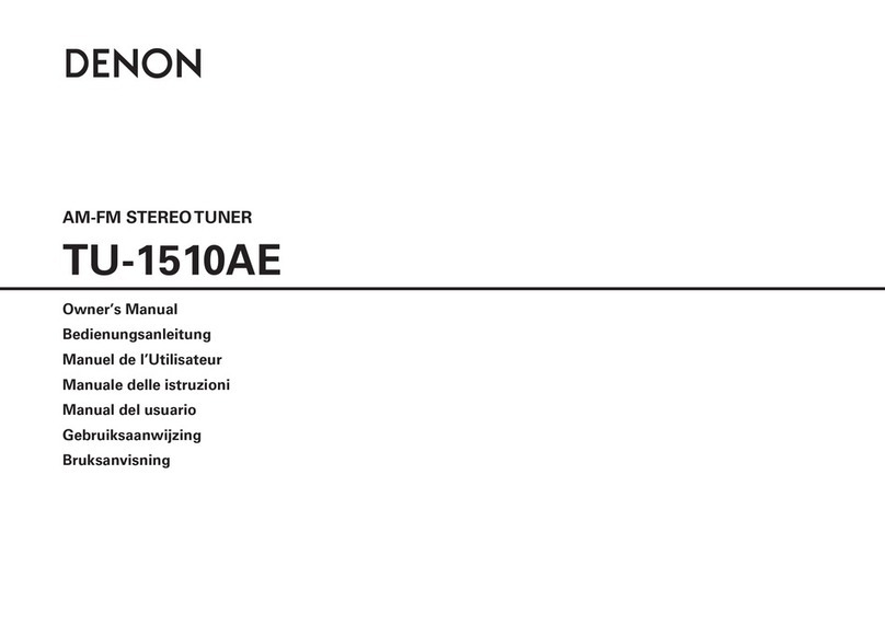 Denon TU-1510AE owner's manual
