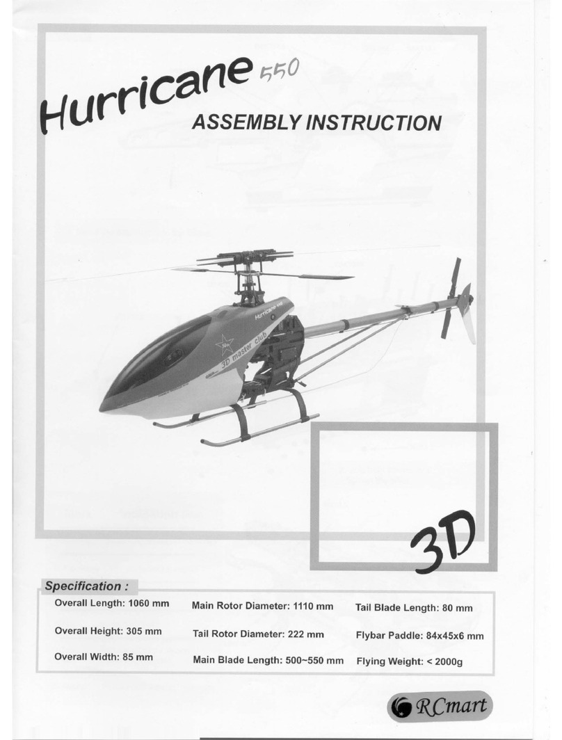 RCmart Hurricane 550 User manual