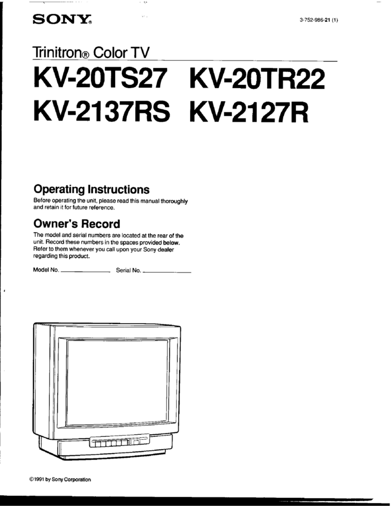 Sony KV-20TS27 User manual