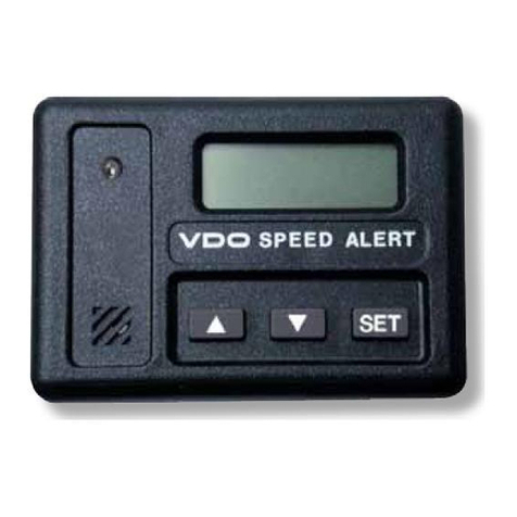 VDO Speed alert User manual