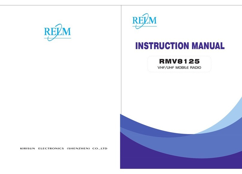 RELM RMV8125 User manual RELM RMV8125 User manual