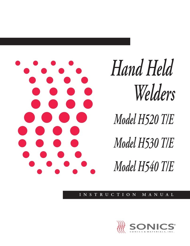 Sonics H520 T/E User manual