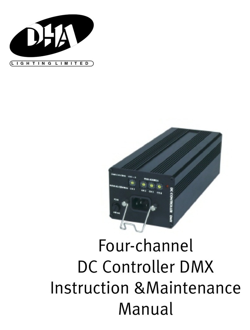 DHA Four-channel DC Controller DMX Instruction & maintenance manual
