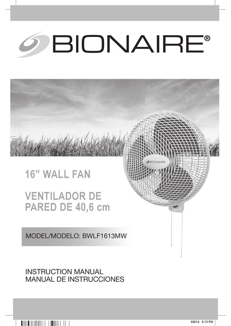 Bionaire BWLF1613MW instruction manual