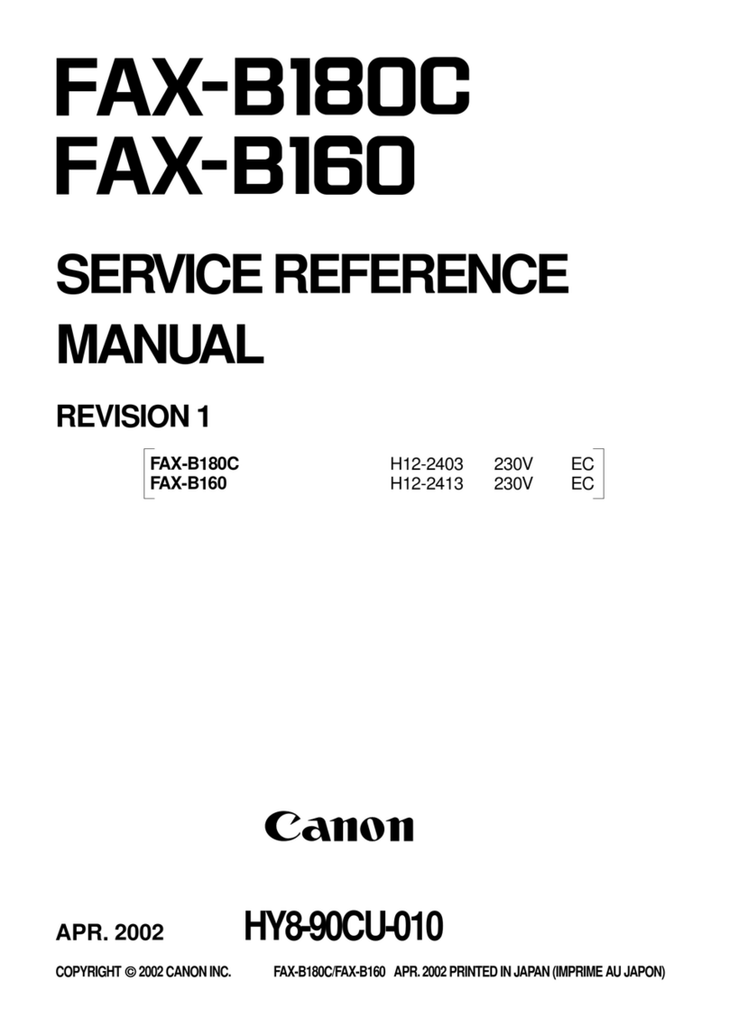 Canon FAX-B180C Service reference manual