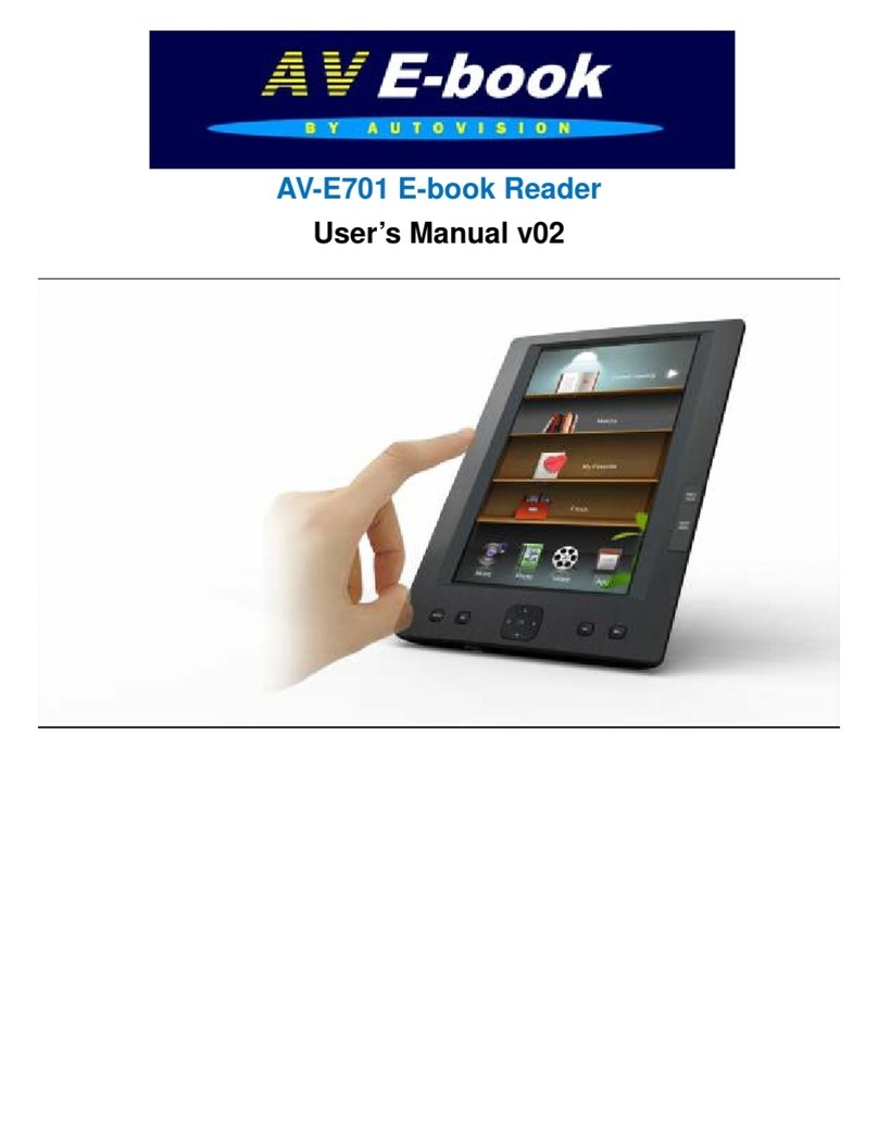 AV E-Book AV-E701 user manual