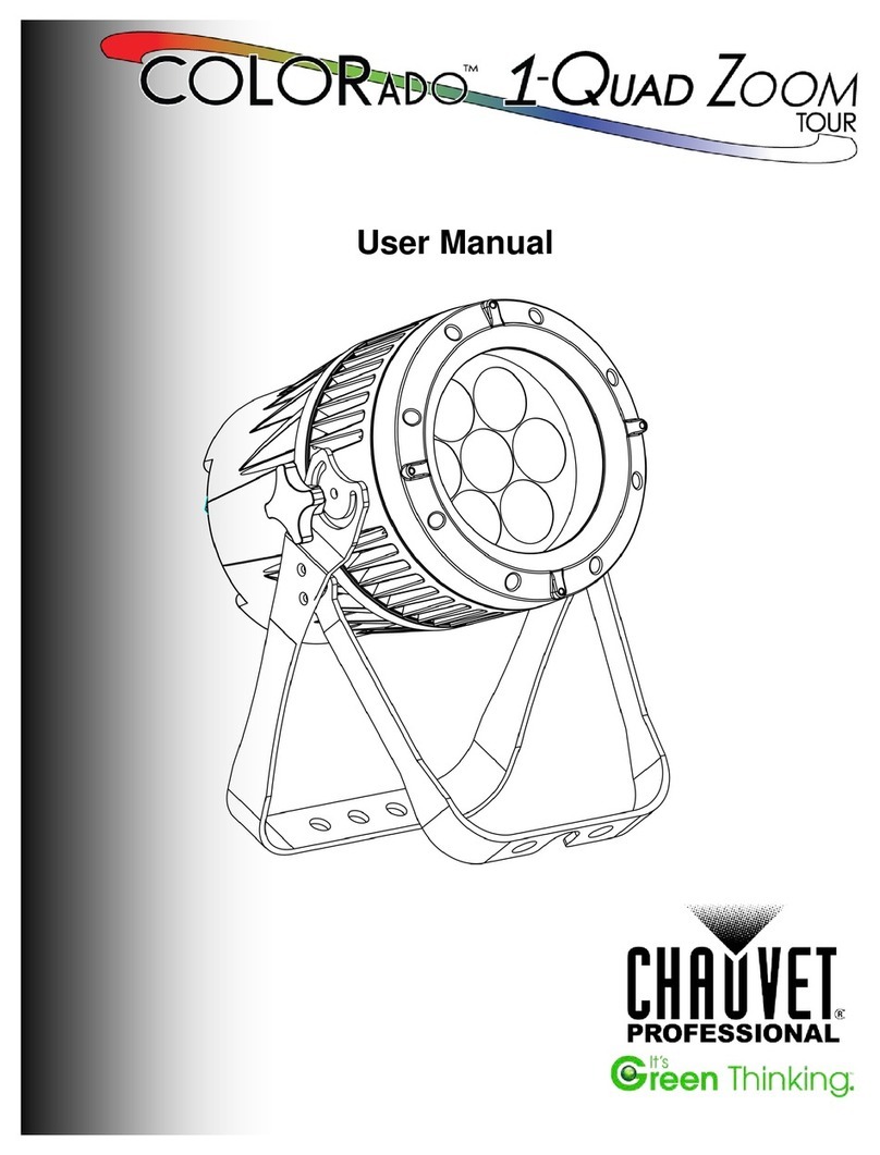 Chauvet Colorado 1-Quad Tour User manual