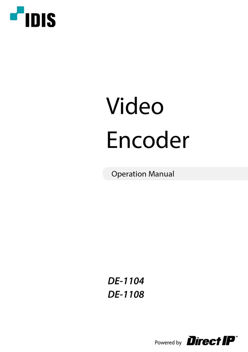 Idis DE-1104 User manual