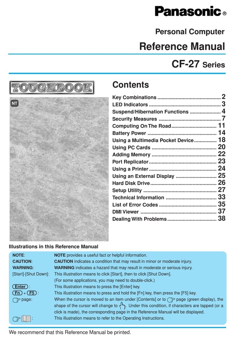 Panasonic CF-27 Series User manual