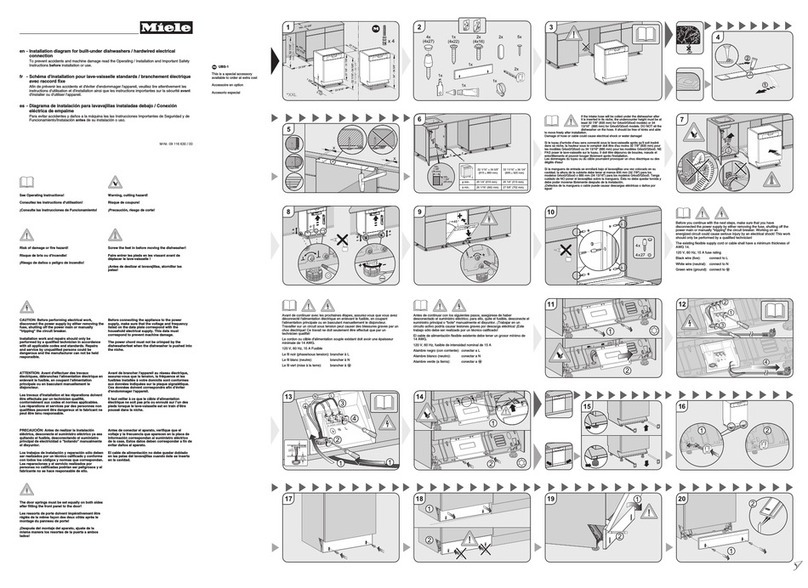 Miele Built-under dishwashers User manual