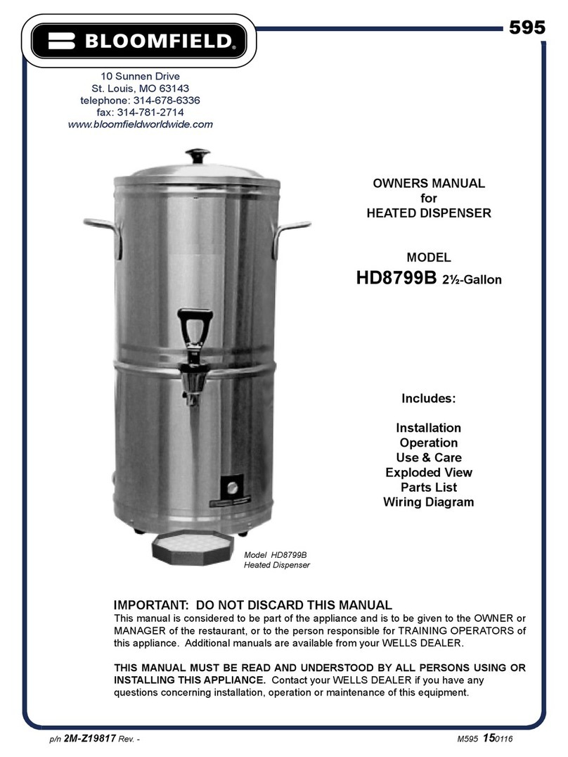 Bloomfield HD8799B owner's manual