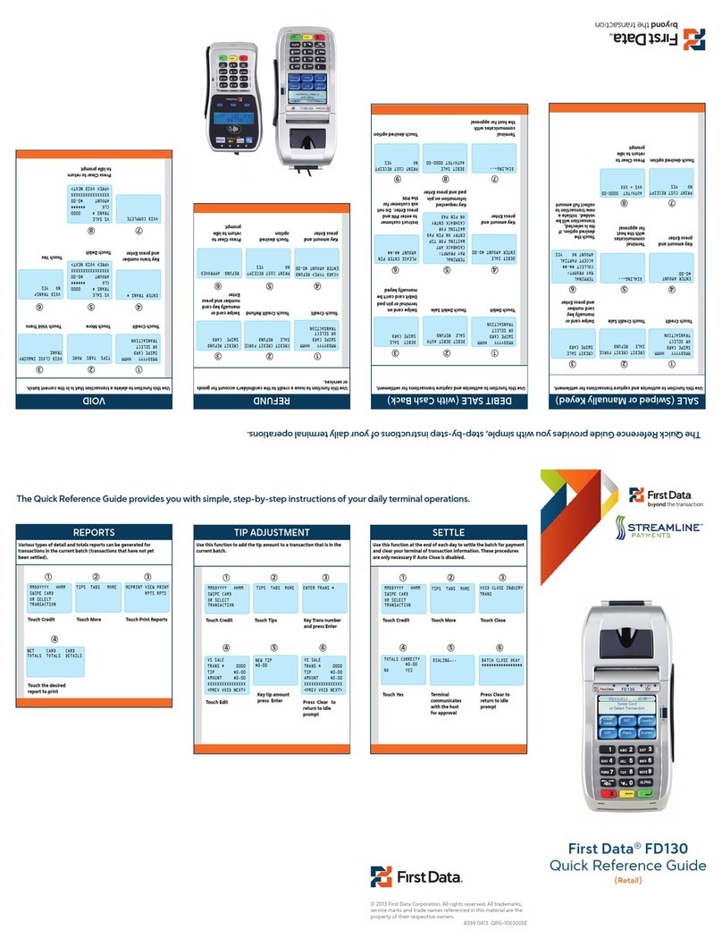 First Data FD130 User manual