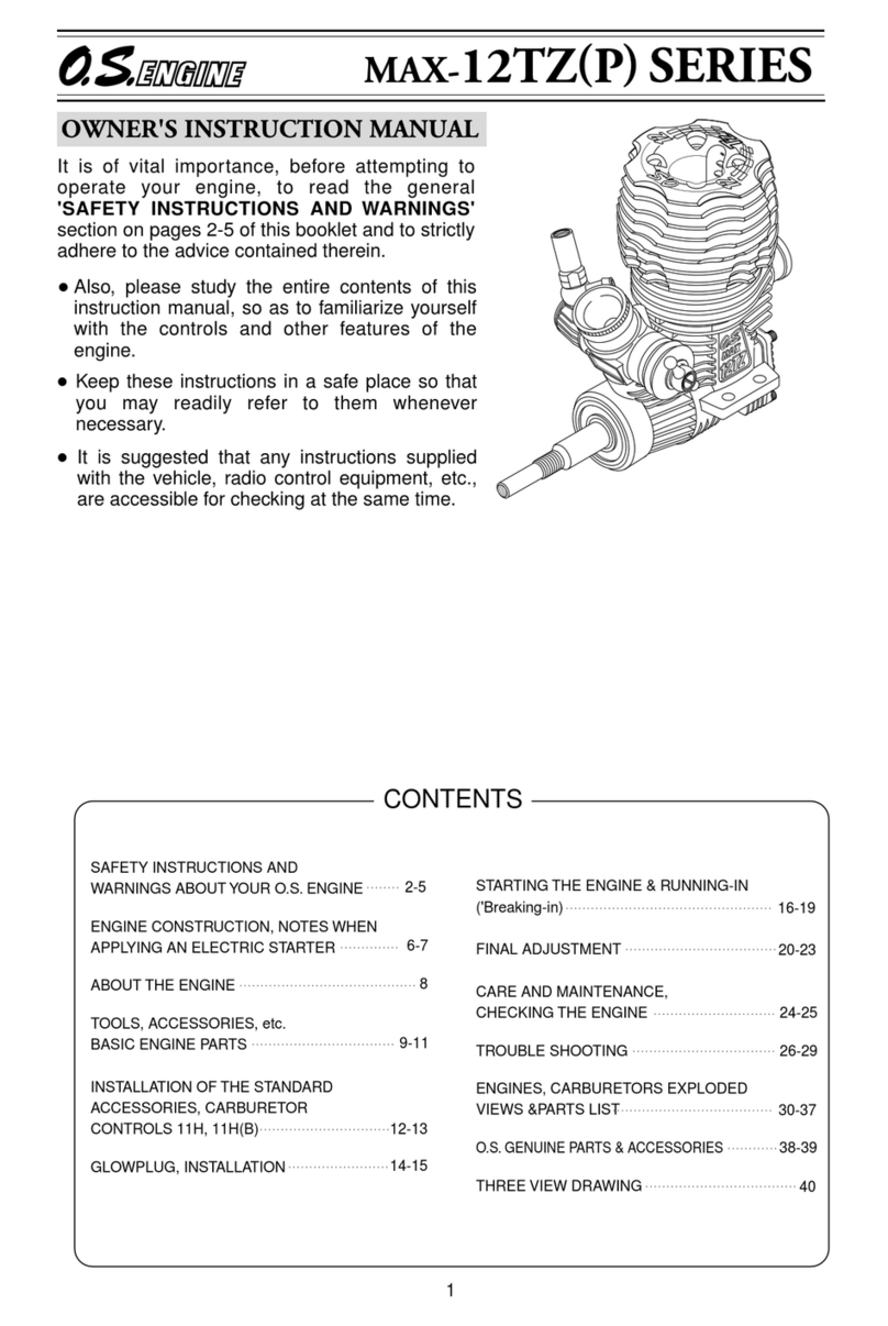 O.S. engine max-12TZ series Setup guide
