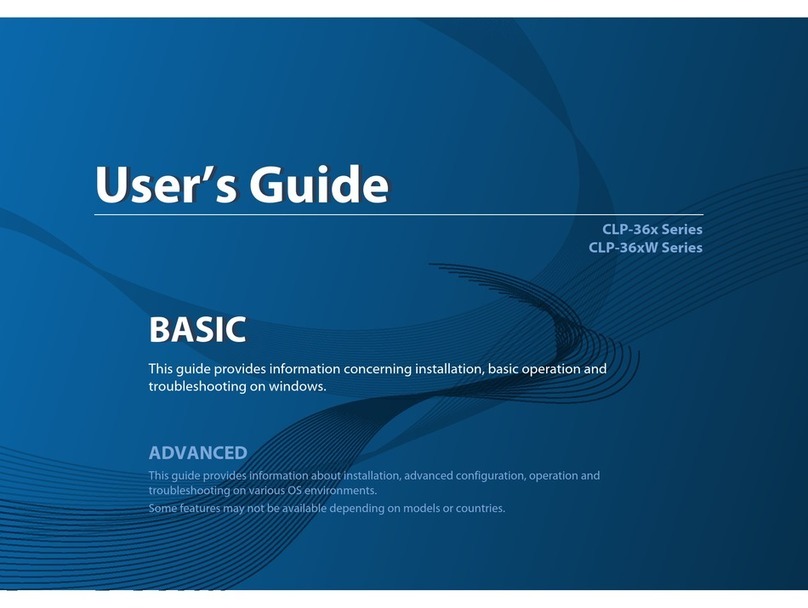 Samsung CLP-36x Series User manual