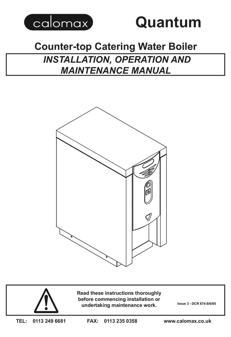 Calomax Quantum Installation, operation and maintenance manual Calomax Quantum Installation, operation and maintenance manual
