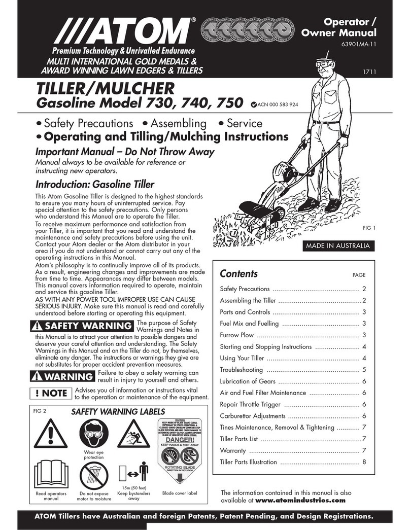 Atom 740 Operator owner's manual