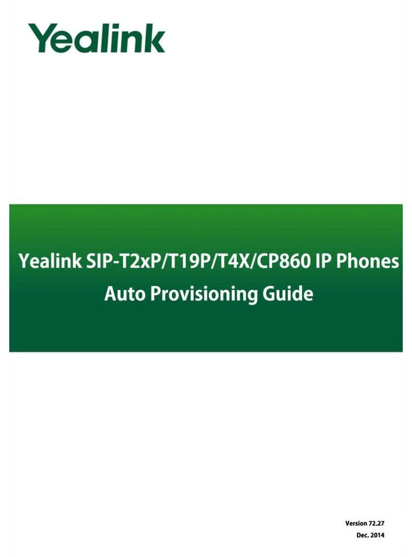 Yealink SIP-T2XP User manual