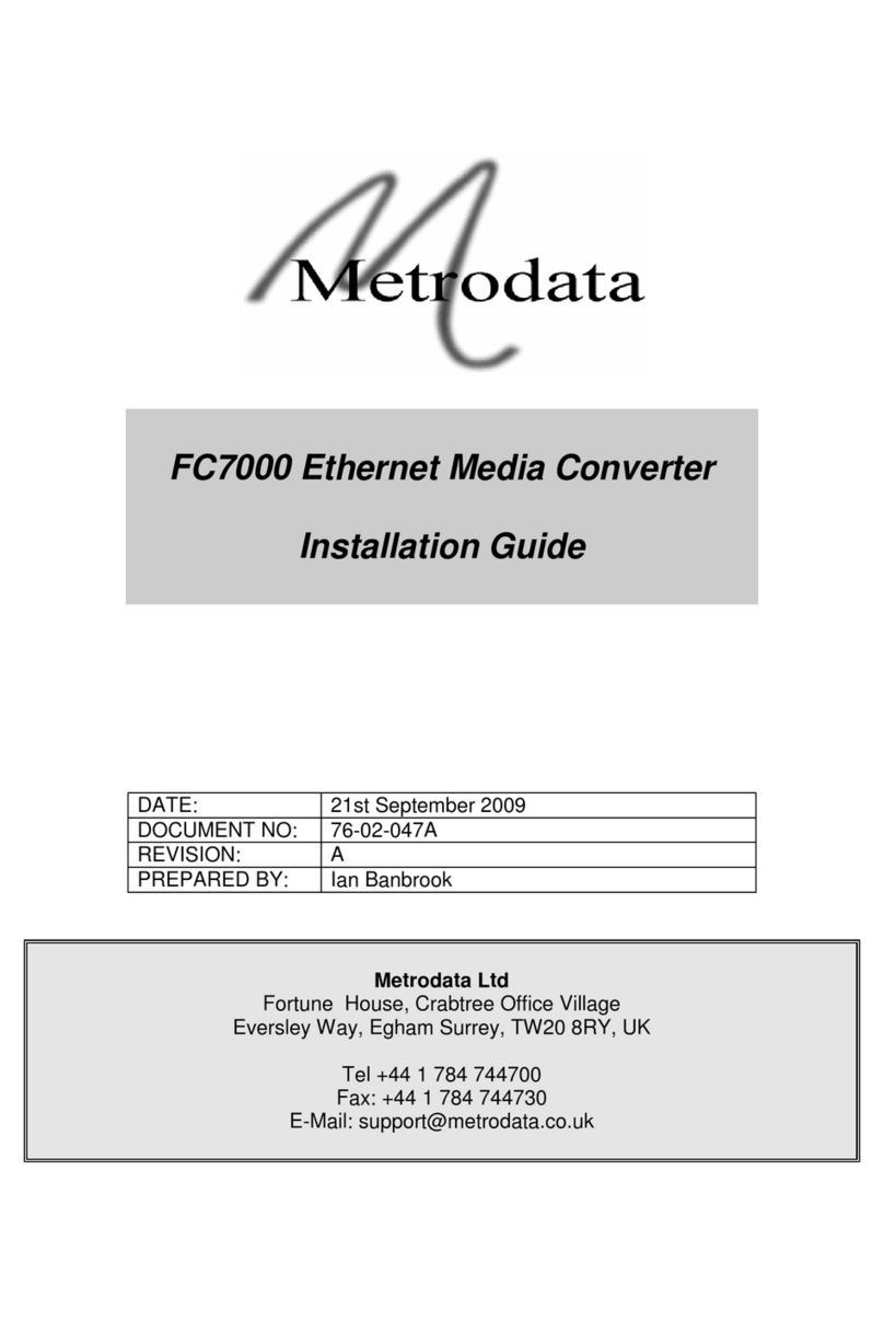 Metrodata FC7000 installation guide