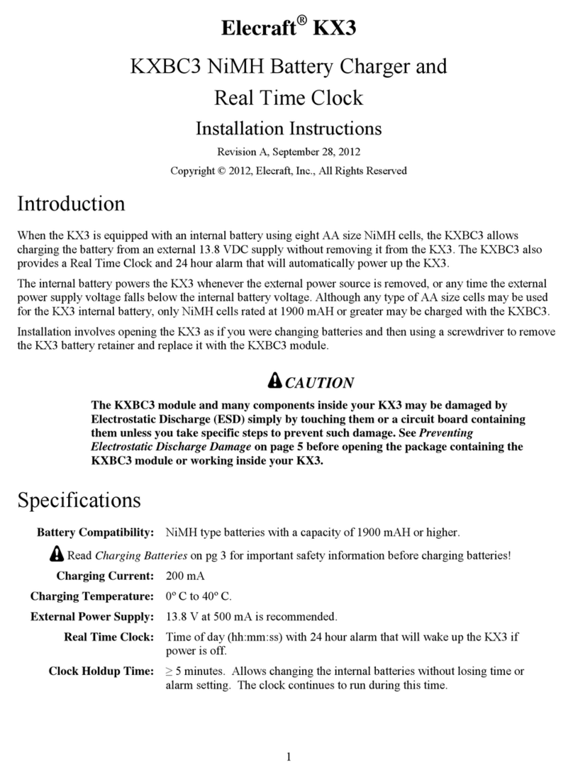 ELECRAFT KX3 installation instructions