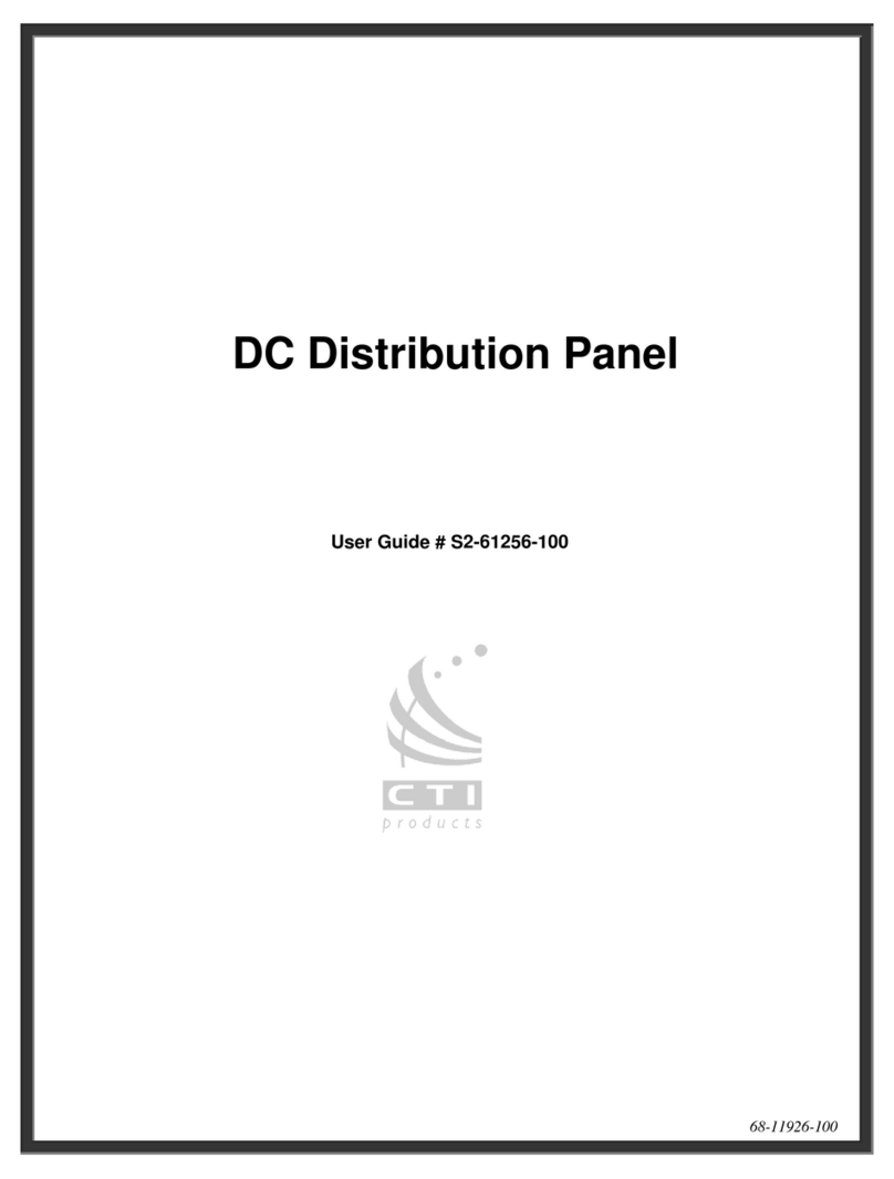 CTI Products DC Distribution Panel user guide