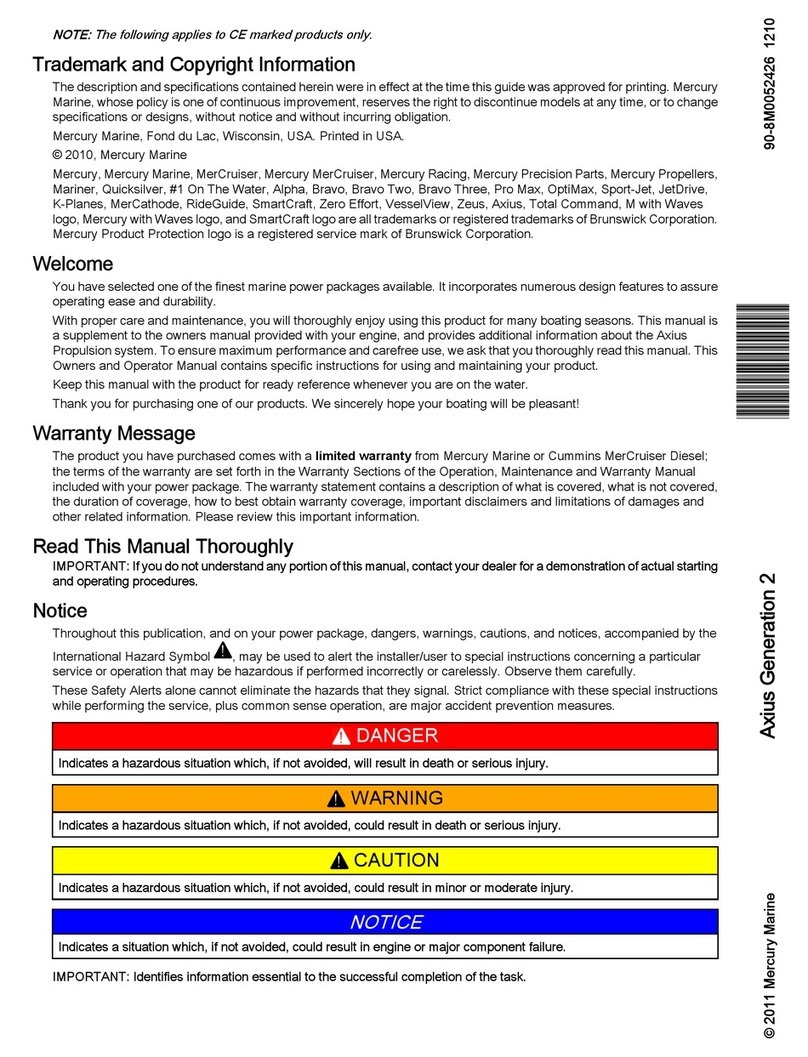 Mercury Axius System User manual